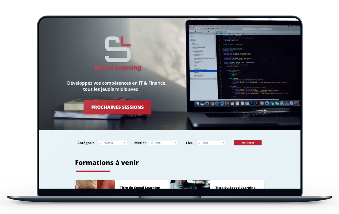 site web dédié aux formations